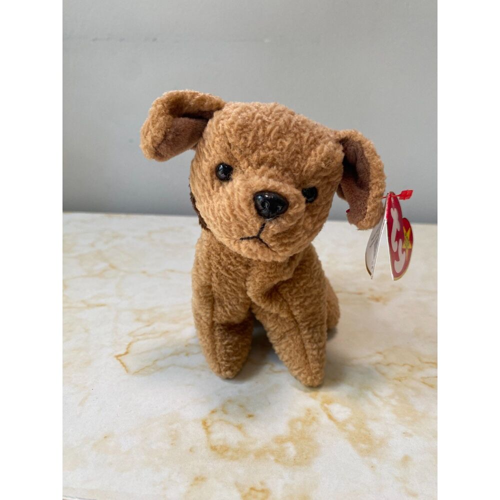 Rare Vintage 1996 TY Beanie Baby “ Tuffy” Terrier Soft Plush Dog 9”
